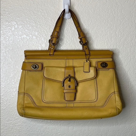 Coach Bags Mustard Color Coach Handbag Poshmark